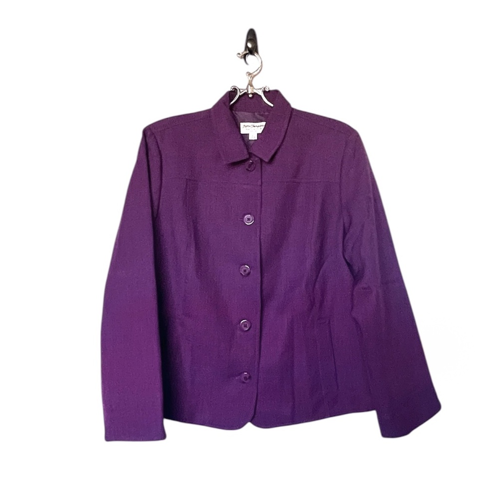 NWOT Norm Thompson Purple Blazer Size L